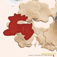 50 Pack Vintage Style Reindeer Cookie Cutter, Christmas Cookie Cutters, Christmas Baking Supplies
