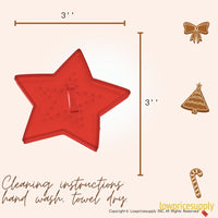 50 Pack Vintage Style Star In Star Cookie Cutter, Christmas Cookie Cutters, Christmas Baking Supplies