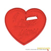 50 Pack Vintage Style Heart I Love You Cookie Cutter, Christmas Cookie Cutters, Christmas Baking Supplies