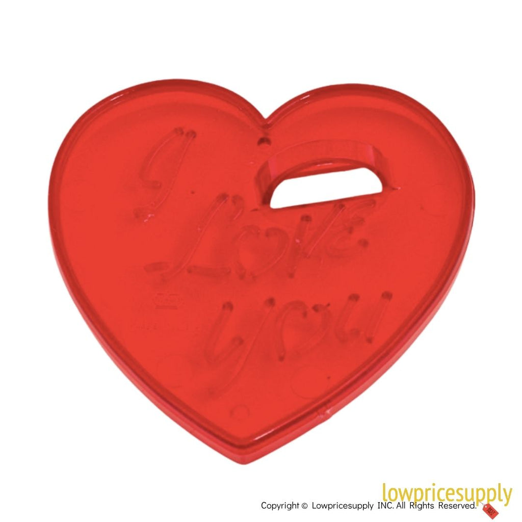 50 Pack Vintage Style Heart I Love You Cookie Cutter, Christmas Cookie Cutters, Christmas Baking Supplies
