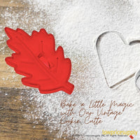 50 Pack Vintage Style Oak Leaf Cookie Cutter, Christmas Cookie Cutters, Christmas Baking Supplies