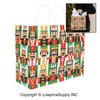 100 CASE Large 16"L X 6"D X 12.5"H Nutcracker Paper Shopping Bags Multi Purpose Retail Paper Bags For Pop Up Shops, Events, And Trade Shows