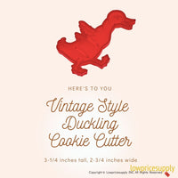 50 Pack Vintage Style Duckling Cookie Cutter, Christmas Cookie Cutters, Christmas Baking Supplies
