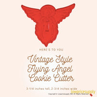 50 Pack Vintage Style Flying Angel Cookie Cutter, Christmas Cookie Cutters, Christmas Baking Supplies