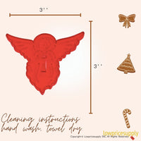 50 Pack Vintage Style Flying Angel Cookie Cutter, Christmas Cookie Cutters, Christmas Baking Supplies