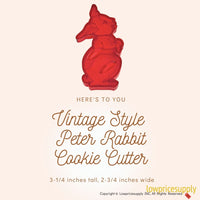 50 Pack Vintage Style Peter Rabbit Cookie Cutter, Christmas Cookie Cutters, Christmas Baking Supplies