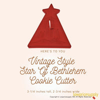 50 Pack Vintage Style Star Of Bethlehem Cookie Cutter, Christmas Cookie Cutters, Christmas Baking Supplies