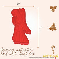 50 Pack Vintage Style Herald Angel Cookie Cutter, Christmas Cookie Cutters, Christmas Baking Supplies