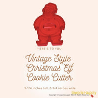 50 Pack Vintage Style Christmas Elf Cookie Cutter, Christmas Cookie Cutters, Christmas Baking Supplies