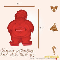 50 Pack Vintage Style Christmas Elf Cookie Cutter, Christmas Cookie Cutters, Christmas Baking Supplies