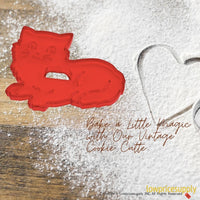 50 Pack Vintage Style Cat Cookie Cutter, Christmas Cookie Cutters, Christmas Baking Supplies