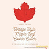 50 Pack Vintage Style Maple Leaf Cookie Cutter, Christmas Cookie Cutters, Christmas Baking Supplies
