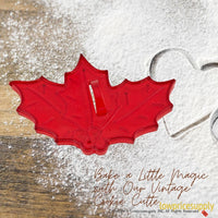 50 Pack Vintage Style Holly Leaves Cookie Cutter, Christmas Cookie Cutters, Christmas Baking Supplies