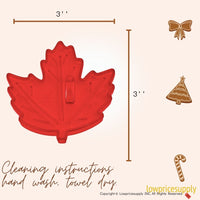 50 Pack Vintage Style Maple Leaf Cookie Cutter, Christmas Cookie Cutters, Christmas Baking Supplies