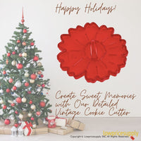 50 Pack Vintage Style Daisy Cookie Cutter, Christmas Cookie Cutters, Christmas Baking Supplies