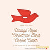 50 Pack Vintage Style Christmas Bird Cookie Cutter, Christmas Cookie Cutters, Christmas Baking Supplies