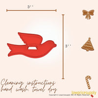 50 Pack Vintage Style Christmas Bird Cookie Cutter, Christmas Cookie Cutters, Christmas Baking Supplies