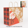 100 CASE Large 16"L X 6"D X 12.5"H Santa Holiday Paper Shopping Bags Reusable Paper Bags For Retail Stores, Craft Fairs, Party Favors, And Merchandise Packaging