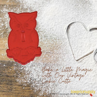 50 Pack Vintage Style Owl Cookie Cutter, Christmas Cookie Cutters, Christmas Baking Supplies