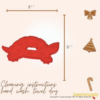 50 Pack Vintage Style Turtle Cookie Cutter, Christmas Cookie Cutters, Christmas Baking Supplies