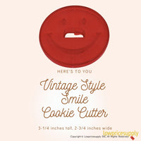 50 Pack Vintage Style Smile Cookie Cutter, Christmas Cookie Cutters, Christmas Baking Supplies