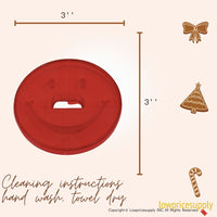 50 Pack Vintage Style Smile Cookie Cutter, Christmas Cookie Cutters, Christmas Baking Supplies