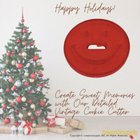 50 Pack Vintage Style Smile Cookie Cutter, Christmas Cookie Cutters, Christmas Baking Supplies