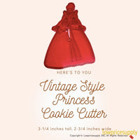 50 Pack Vintage Style Princess Cookie Cutter, Christmas Cookie Cutters, Christmas Baking Supplies