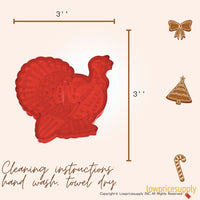 50 Pack Vintage Style Tom Turkey Cookie Cutter, Christmas Cookie Cutters, Christmas Baking Supplies