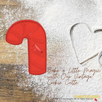 50 Pack Vintage Style Candy Cane Cookie Cutter, Christmas Cookie Cutters, Christmas Baking Supplies