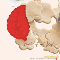 50 Pack Vintage Style Elm Leaf Cookie Cutter, Christmas Cookie Cutters, Christmas Baking Supplies