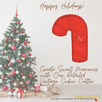 50 Pack Vintage Style Candy Cane Cookie Cutter, Christmas Cookie Cutters, Christmas Baking Supplies