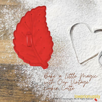 50 Pack Vintage Style Elm Leaf Cookie Cutter, Christmas Cookie Cutters, Christmas Baking Supplies