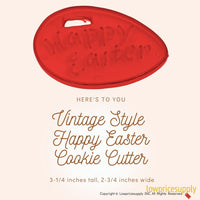 50 Pack Vintage Style Happy Easter Cookie Cutter, Christmas Cookie Cutters, Christmas Baking Supplies