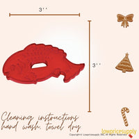 50 Pack Vintage Style Fish Cookie Cutter, Christmas Cookie Cutters, Christmas Baking Supplies