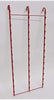 25 Case RED 13"W x 30"H with 39 Clips Metal Triple Strips Metal Hanging Retail Rack for Potato Chip, Candy & Snack Hanging Display Rack, Portable Potato Chip Bag Holder, Greeting Card Display Rack, Retail Stand for Stores Display Rack – Made in USA