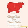 50 Pack Vintage Style Cow Cookie Cutter, Christmas Cookie Cutters, Christmas Baking Supplies