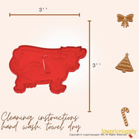 50 Pack Vintage Style Cow Cookie Cutter, Christmas Cookie Cutters, Christmas Baking Supplies