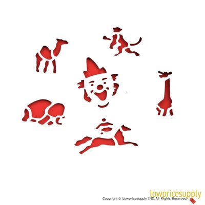 50 Pack Vintage Style Cake Decorating Circus Cookie Cutter, Christmas Cookie Cutters, Christmas Baking Supplies