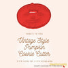 50 Pack Vintage Style Pumpkin Cookie Cutter, Christmas Cookie Cutters, Christmas Baking Supplies