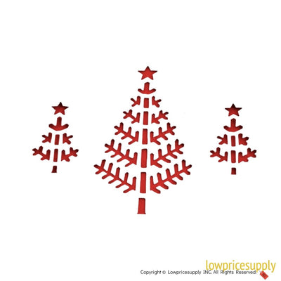 50 Pack Vintage Style Cake Decorating Christmas Tree Cookie Cutter, Christmas Cookie Cutters, Christmas Baking Supplies