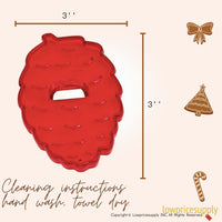 50 Pack Vintage Style Pine Cone Cookie Cutter, Christmas Cookie Cutters, Christmas Baking Supplies