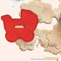 50 Pack Vintage Style Doll Carriage Cookie Cutter, Christmas Cookie Cutters, Christmas Baking Supplies