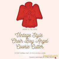 50 Pack Vintage Style Choir Boy Angel Cookie Cutter, Christmas Cookie Cutters, Christmas Baking Supplies