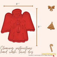 50 Pack Vintage Style Choir Boy Angel Cookie Cutter, Christmas Cookie Cutters, Christmas Baking Supplies