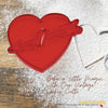 50 Pack Vintage Style Heart & Arrow Cookie Cutter, Christmas Cookie Cutters, Christmas Baking Supplies