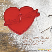 50 Pack Vintage Style Heart & Arrow Cookie Cutter, Christmas Cookie Cutters, Christmas Baking Supplies