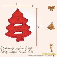 50 Pack Vintage Style Pine Tree Cookie Cutter, Christmas Cookie Cutters, Christmas Baking Supplies