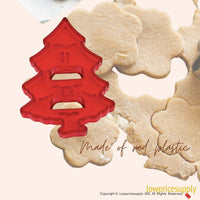 50 Pack Vintage Style Pine Tree Cookie Cutter, Christmas Cookie Cutters, Christmas Baking Supplies