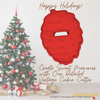 50 Pack Vintage Style Pine Cone Cookie Cutter, Christmas Cookie Cutters, Christmas Baking Supplies